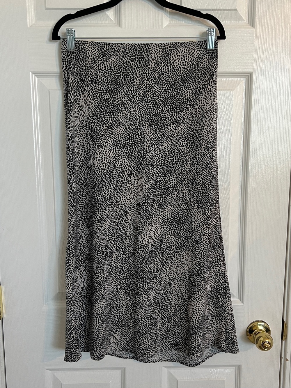 Rachel Zoe Black and Animal Printed A-Line Skirt Size 2